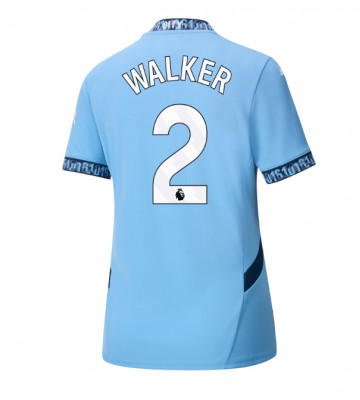 Manchester City Kyle Walker #2 Hemmatröja Kvinnor 2024-25 Kortärmad